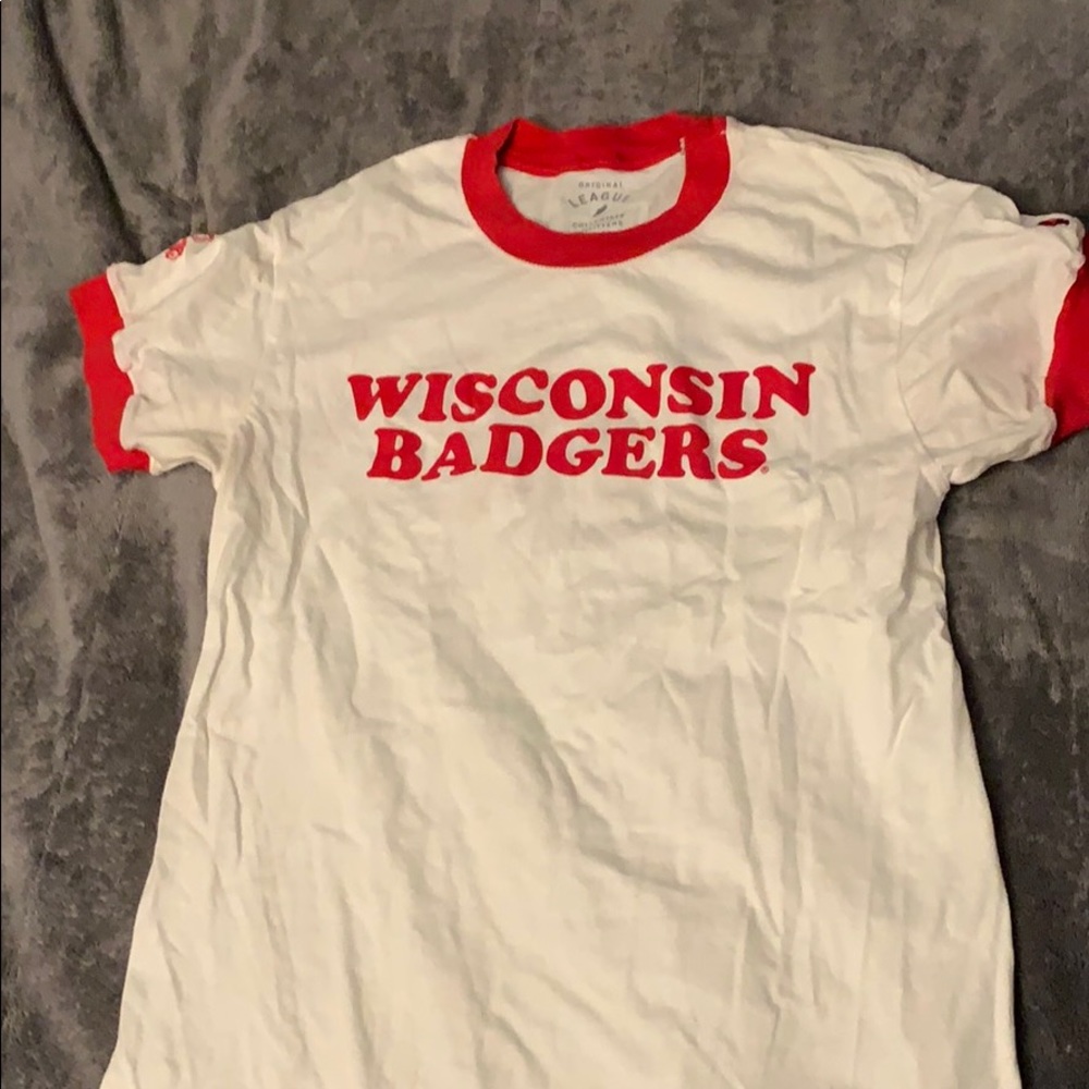 wisconsin badgers ringer tee